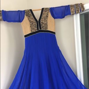 Brand new, royal blue , Indian outfit. $20